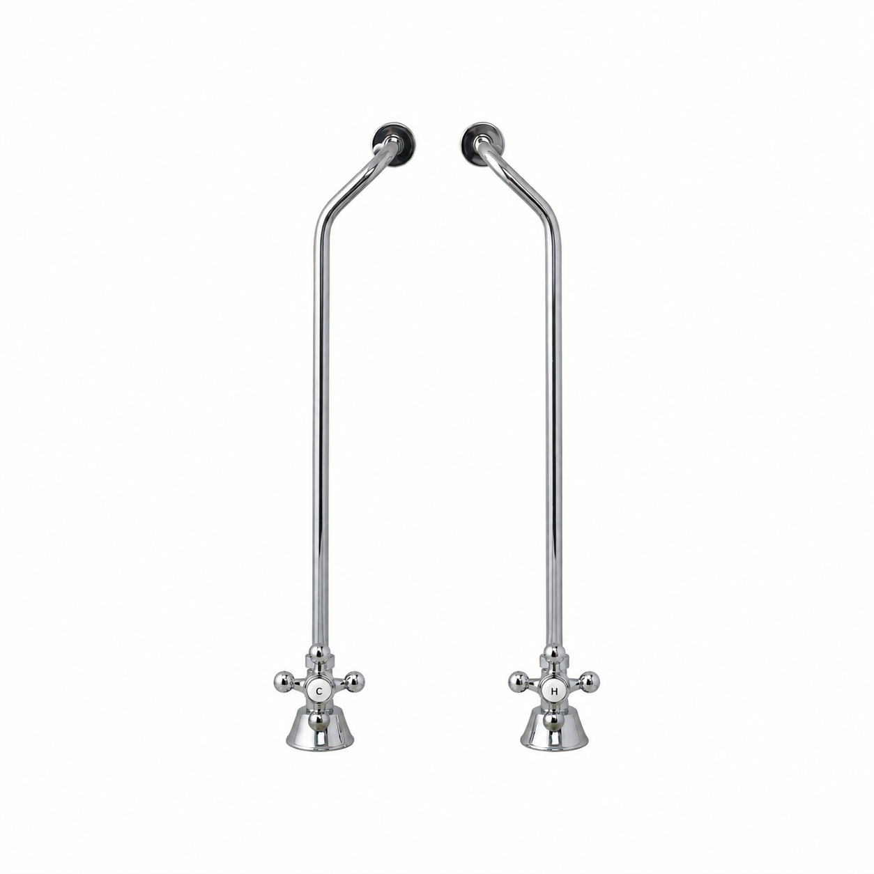 Strom Living Tub Supply Set with Double Offset Tubing - Plumbing Parts