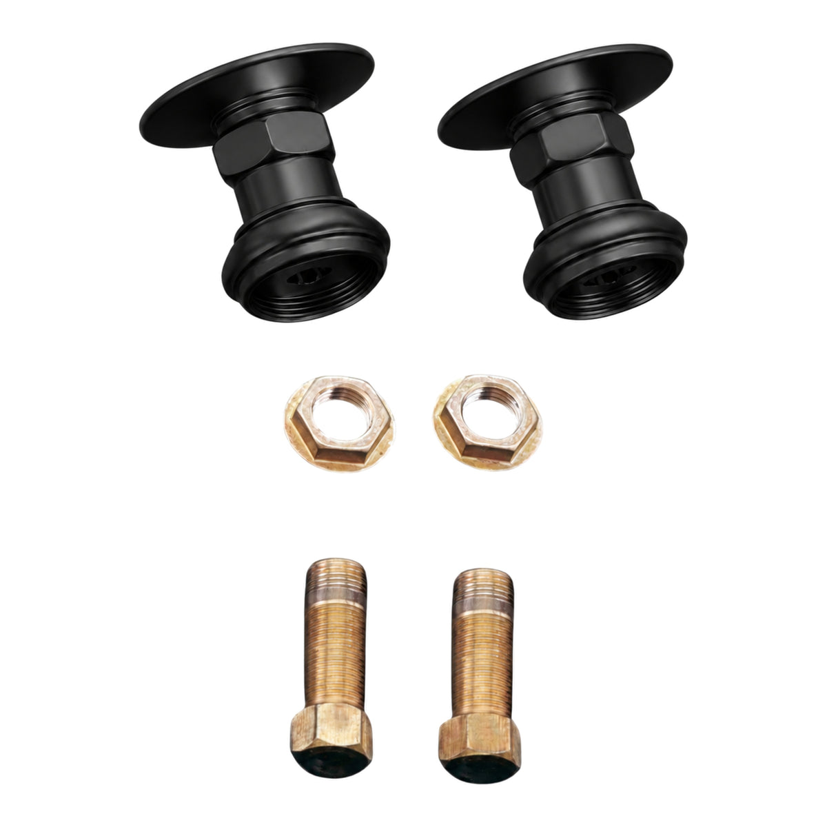 Coupler Pair 2" P0677A in Oil Rubbed Bronze / Satin Black