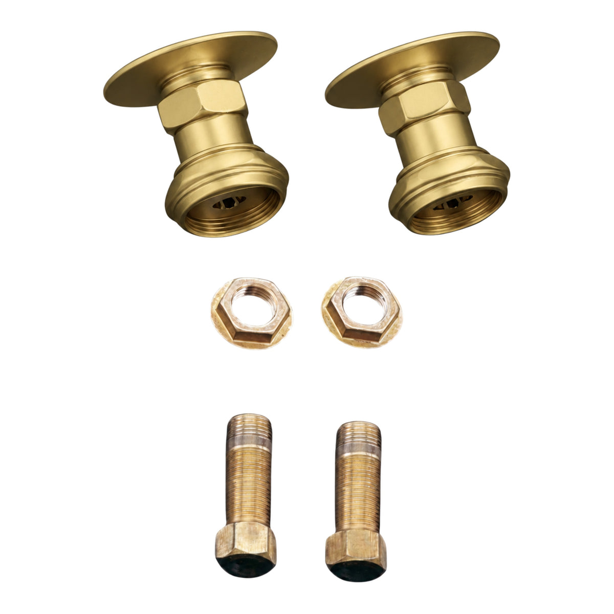 Coupler Pair 2" P0677A in Raw Brass