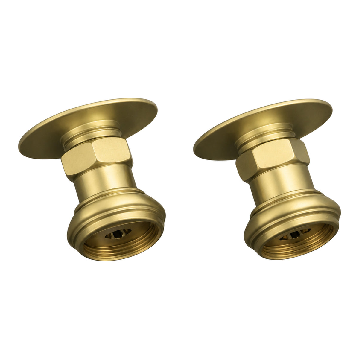Coupler Pair 2" P0677A in Raw Brass