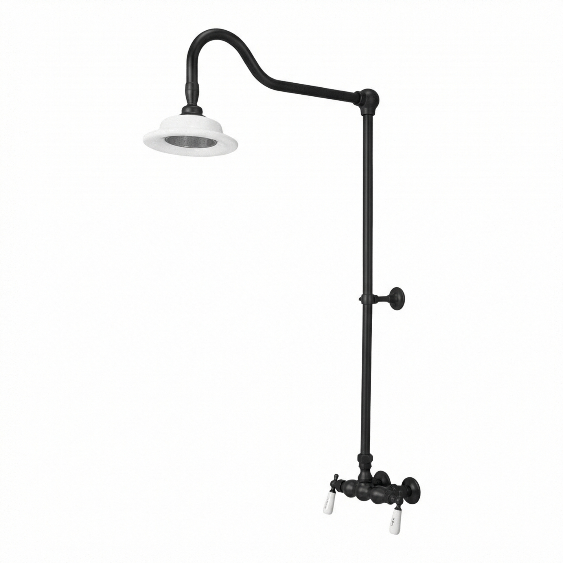 Exposed Shower System with Lever Handles P0678 | Strom Living Oil Rubbed Bronze - Showers