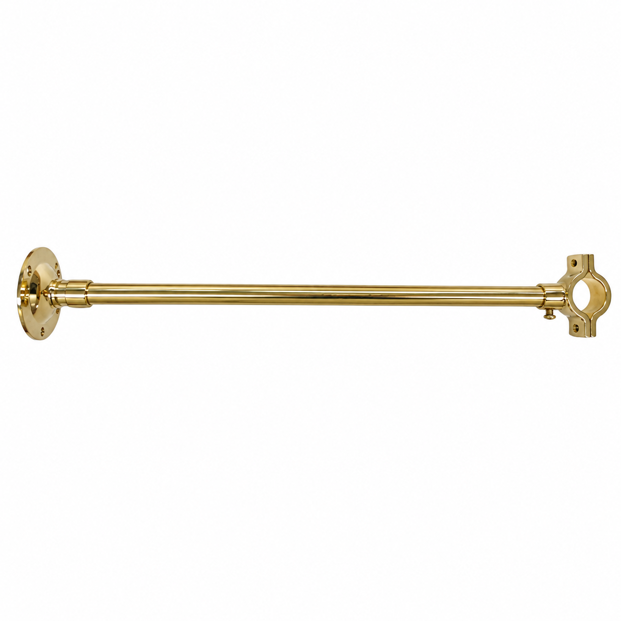 Strom Living 12" Support Brace with C-Clamp and Fits 3.75" OD Supercoat Brass - Plumbing Parts