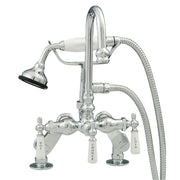 Deck Mount Gooseneck Tub Faucet w/ Handheld P0684 | Strom Living - Tub Fillers