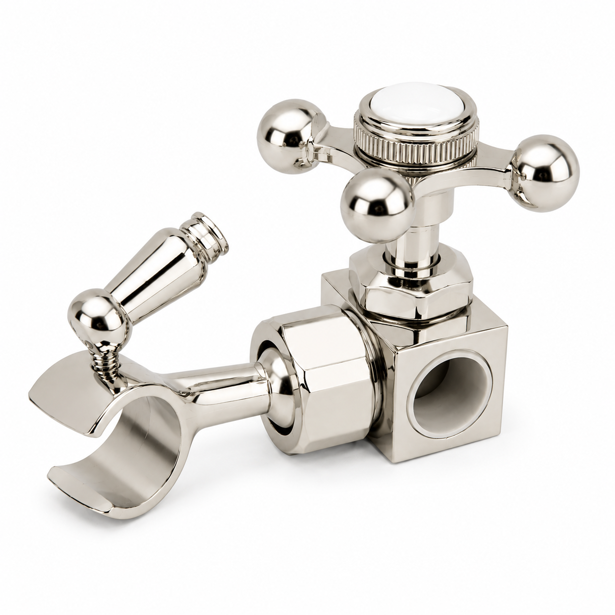 Slide Bar Bracket for Handheld Sprayer, Fits 5/8'' OD P0696 | Strom Living Polished Nickel - Plumbing Parts