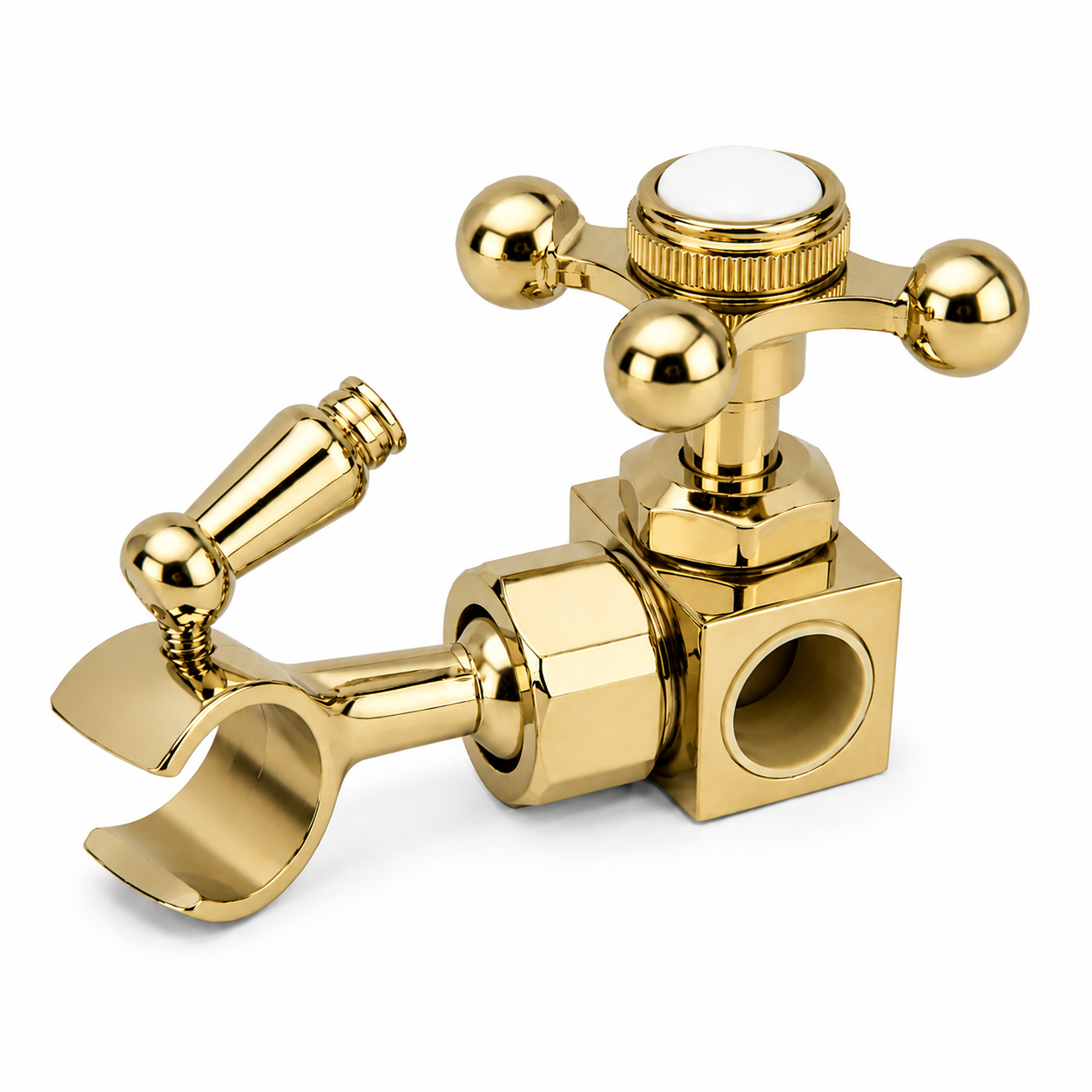 Slide Bar Bracket for Handheld Sprayer, Fits 5/8'' OD P0696 | Strom Living Supercoat Brass - Plumbing Parts