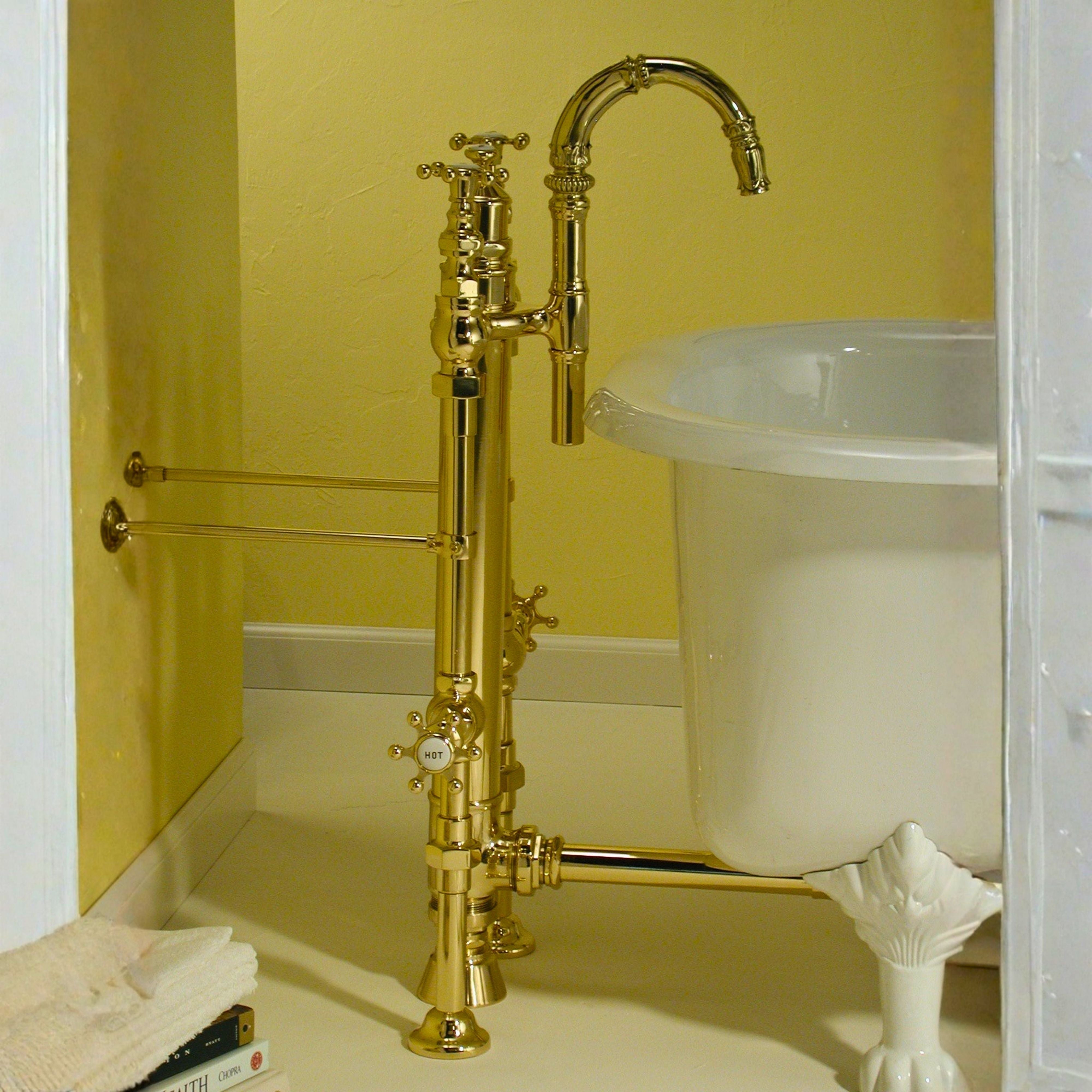 Royal Aqueduct Water Delivery System with Supplies and Drain P0699 | Strom Living - Tub Fillers