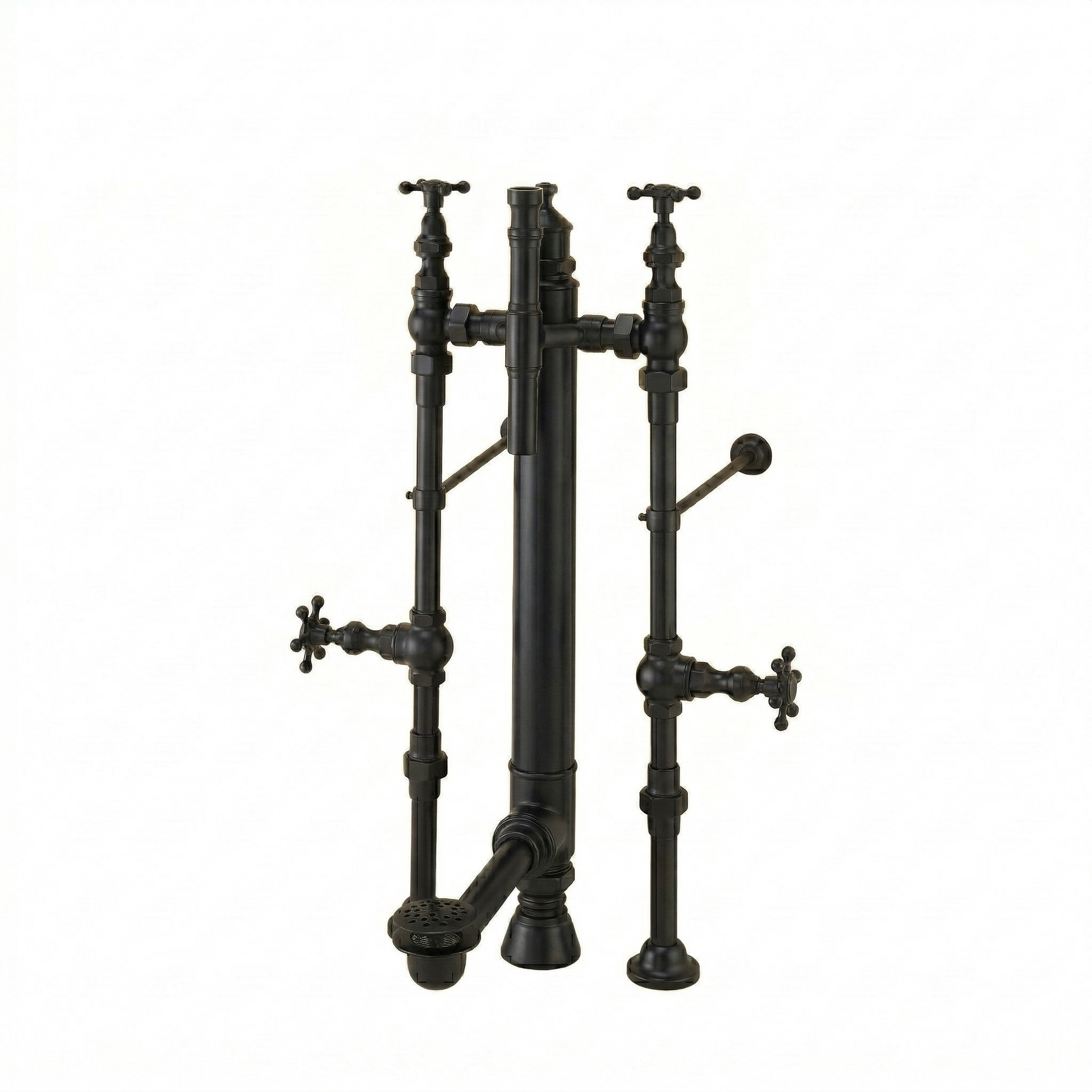 Royal Aqueduct Water Delivery System with Supplies and Drain P0699 | Strom Living Oil Rubbed Bronze - Tub Fillers