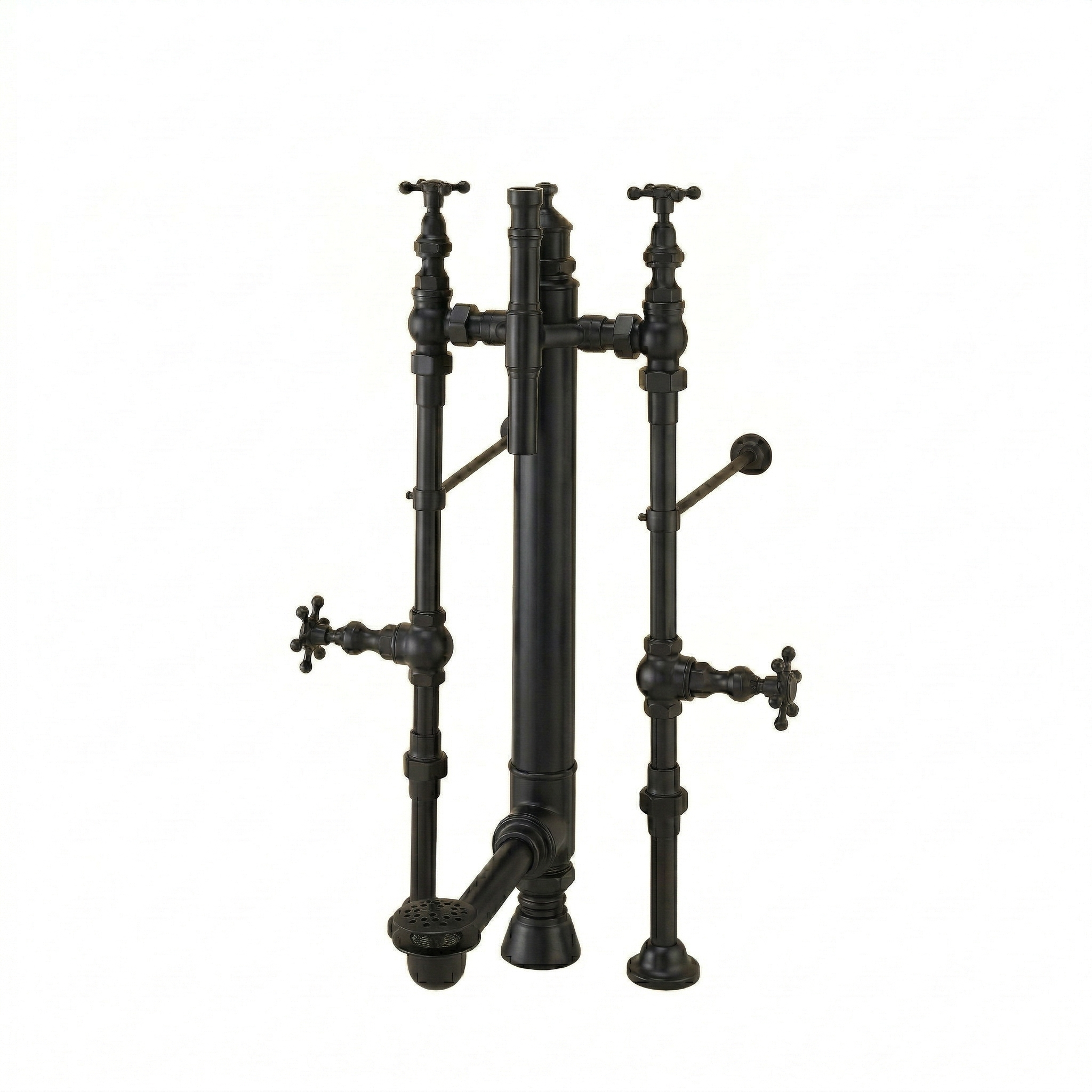 Royal Aqueduct Water Delivery System with Supplies and Drain P0699 | Strom Living Oil Rubbed Bronze - Tub Fillers