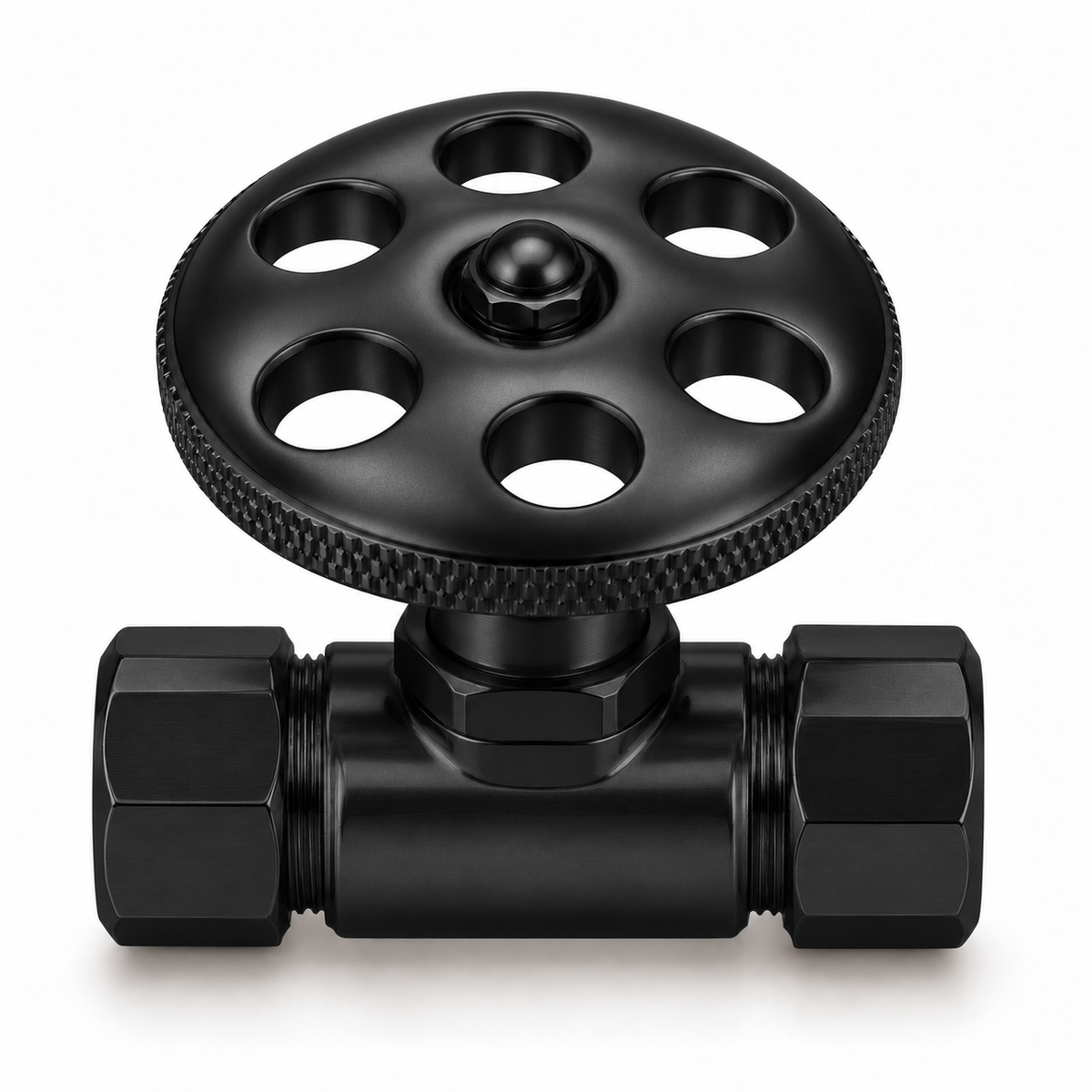 O-Ring Boss Straight Stop Valve P0703P | Strom Living Oil Rubbed Bronze Lever Handle - Plumbing Parts