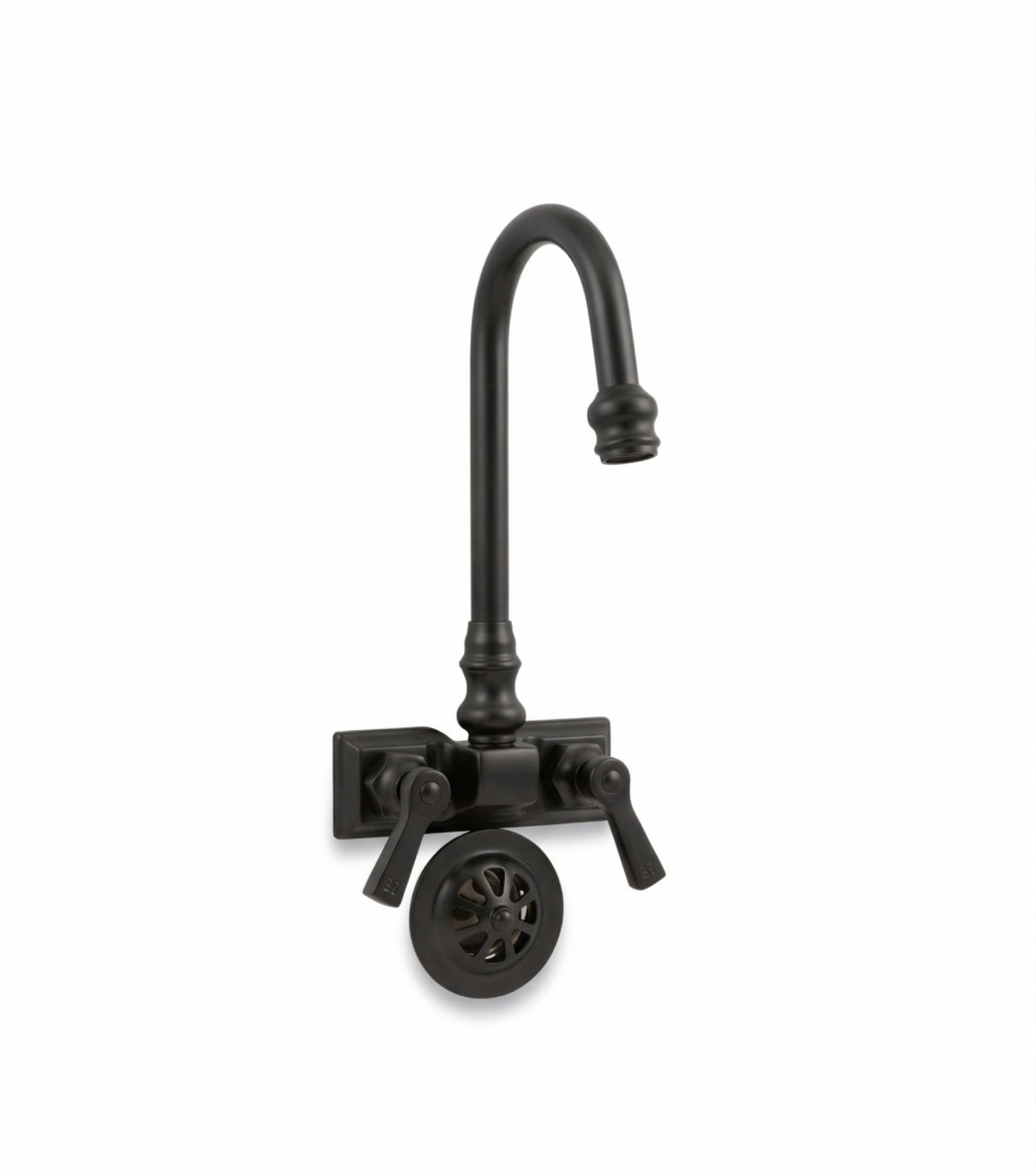 Rectangular Base Tub Faucet with Gooseneck Spout P0708 | Strom Living Oil Rubbed Bronze - Tub Fillers