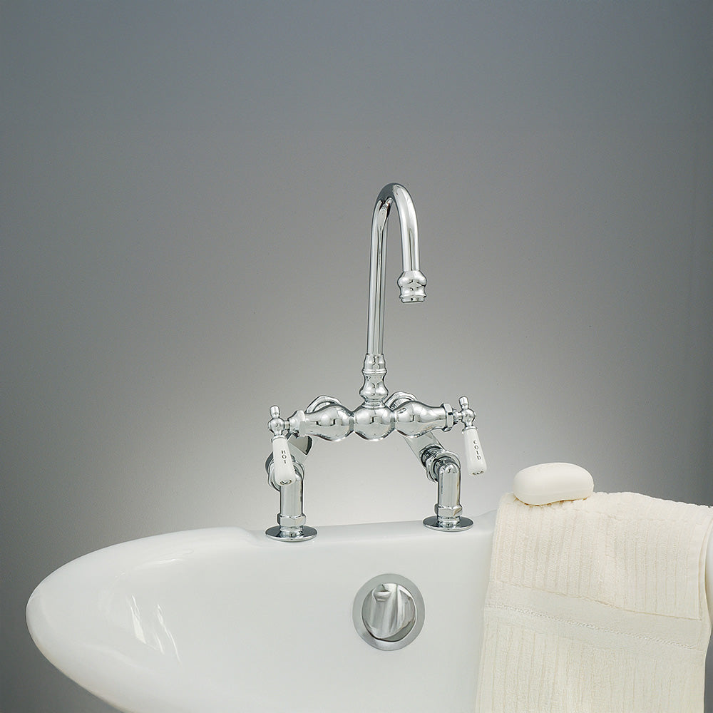 Deck Mount Tub Faucet with Adjustable Centers P0712 | Strom Living - Tub Fillers