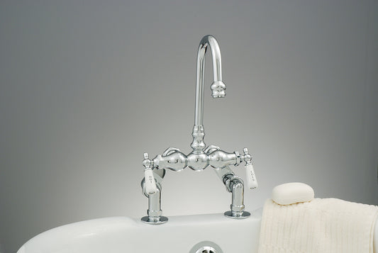 Strom Living Deck Mount Faucet with Variable Centers
