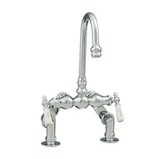 Deck Mount Tub Faucet with Adjustable Centers P0712 | Strom Living Chrome - Tub Fillers