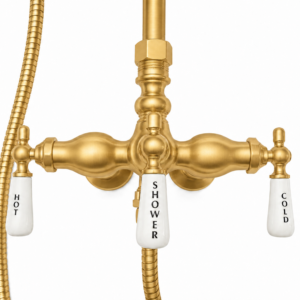 Exposed Shower System with Handshower P0713 | Strom Living - Showers