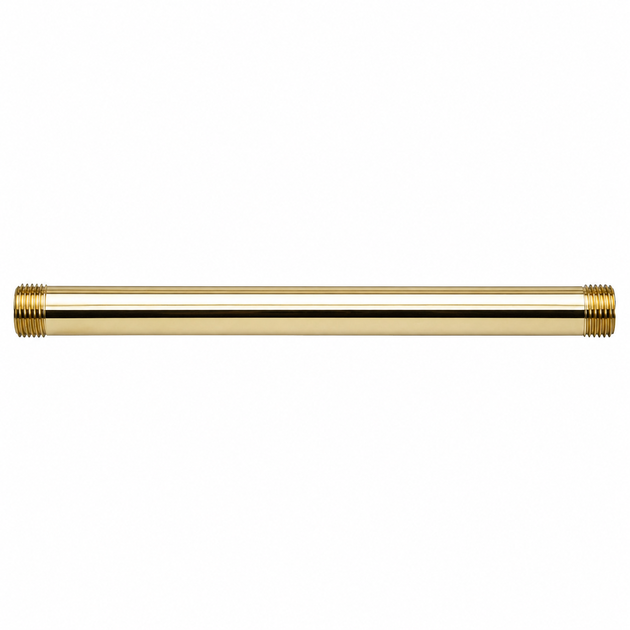 Iron Pipe Straight Nipple 12" x 1/2" P0720 | Strom Living Polished Brass - Plumbing Parts