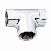 Fasteners/Fittings with Female 3 Way Tee, 0.5" IPS and Solid Brass P0723 | Strom Living Chrome - Plumbing Parts