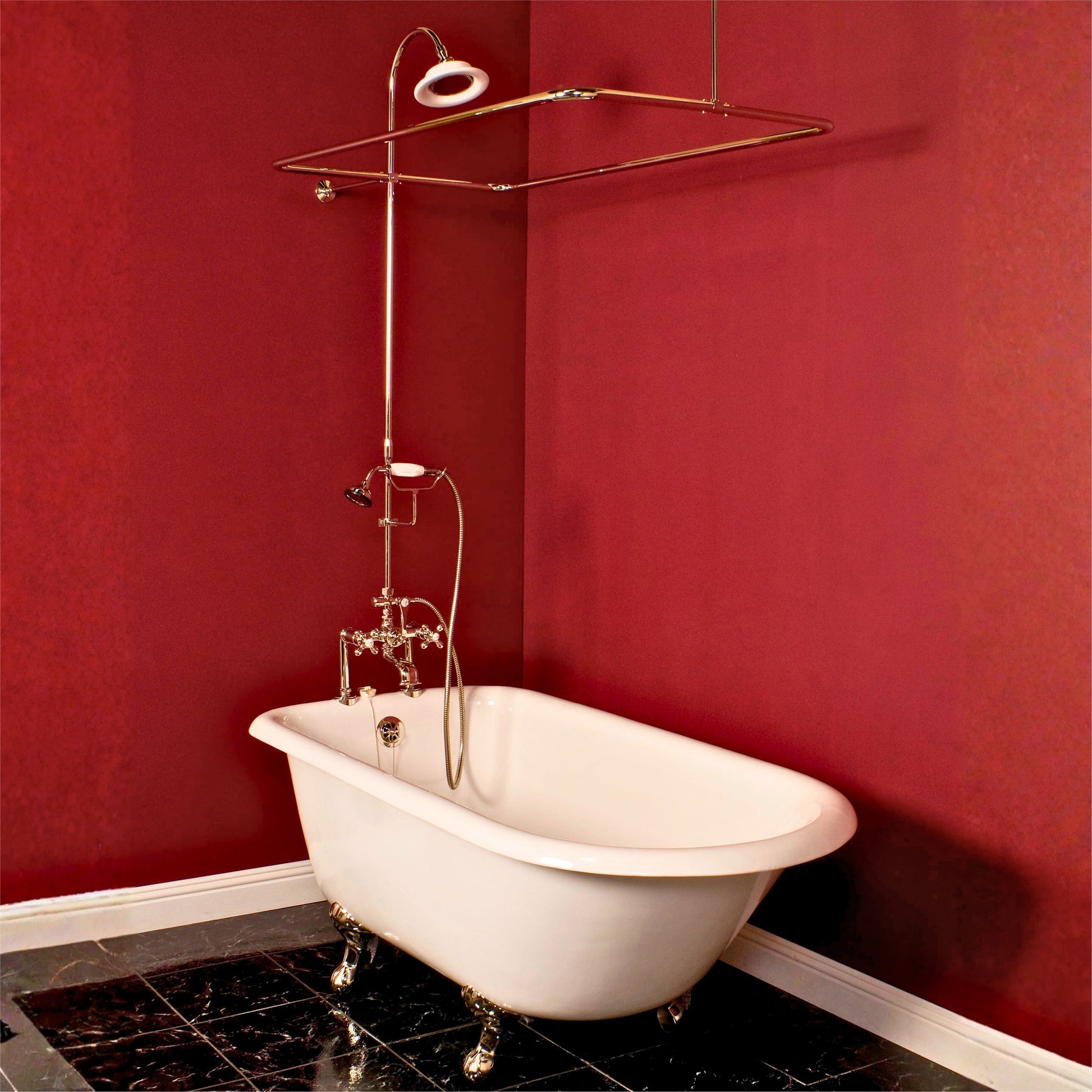 Deck Mount Tub Enclosure Shower System P0730 | Strom Living - Showers