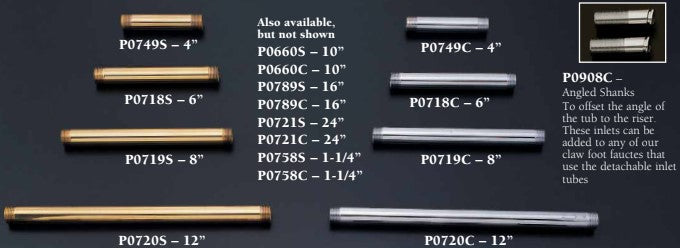 Extension Nipple 10" Each with 1/2 Inch IPS P0660 | Strom Living - Plumbing Parts