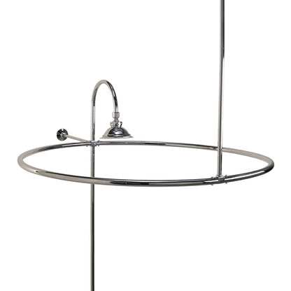 Strom Living Enclosure with 32" Round Shower Ring and 12" Wall Brace