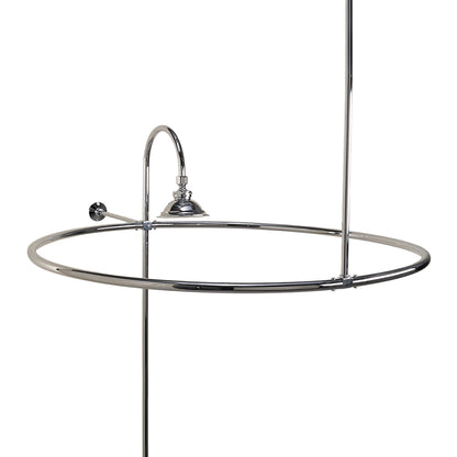 Strom Living Enclosure with 32" Round Shower Ring and 12" Wall Brace