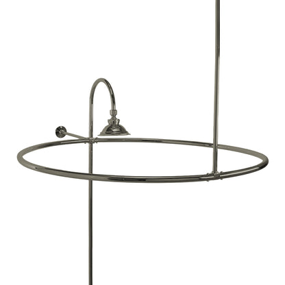 Strom Living Enclosure with 32" Round Shower Ring and 12" Wall Brace