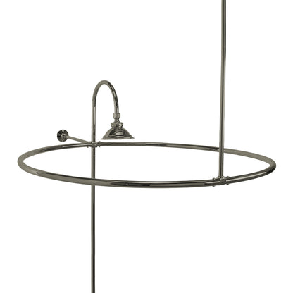 Strom Living Enclosure with 32" Round Shower Ring and 12" Wall Brace