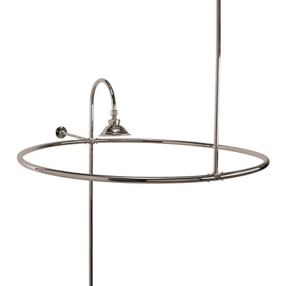Strom Living Enclosure with 32" Round Shower Ring and 12" Wall Brace