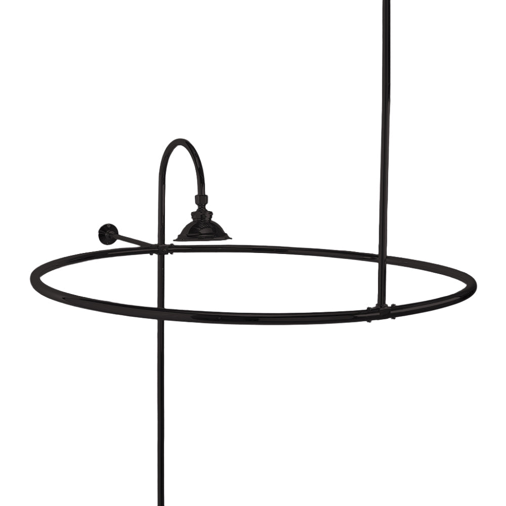 Strom Living Enclosure with 32" Round Shower Ring and 12" Wall Brace