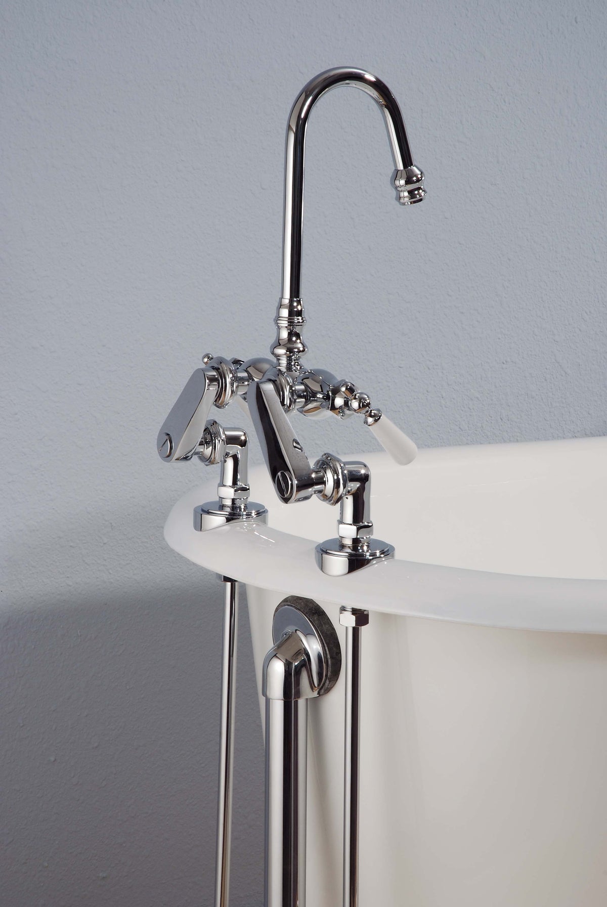 Roll Rim Tub Adapter Set, Solid Brass P0763 | Strom Living - Plumbing Parts