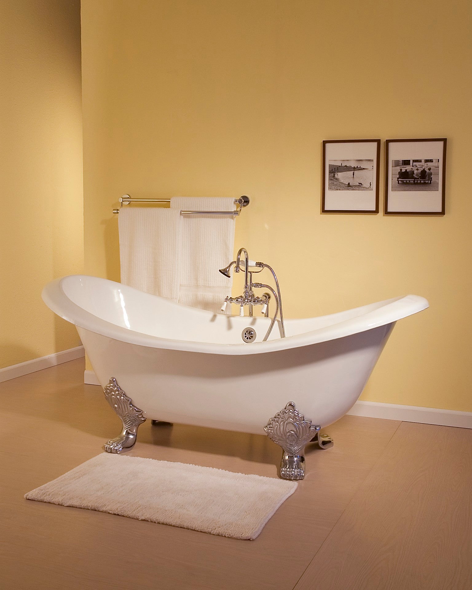 Tub Mount Gooseneck Faucet with Handheld P0402 | Strom Living