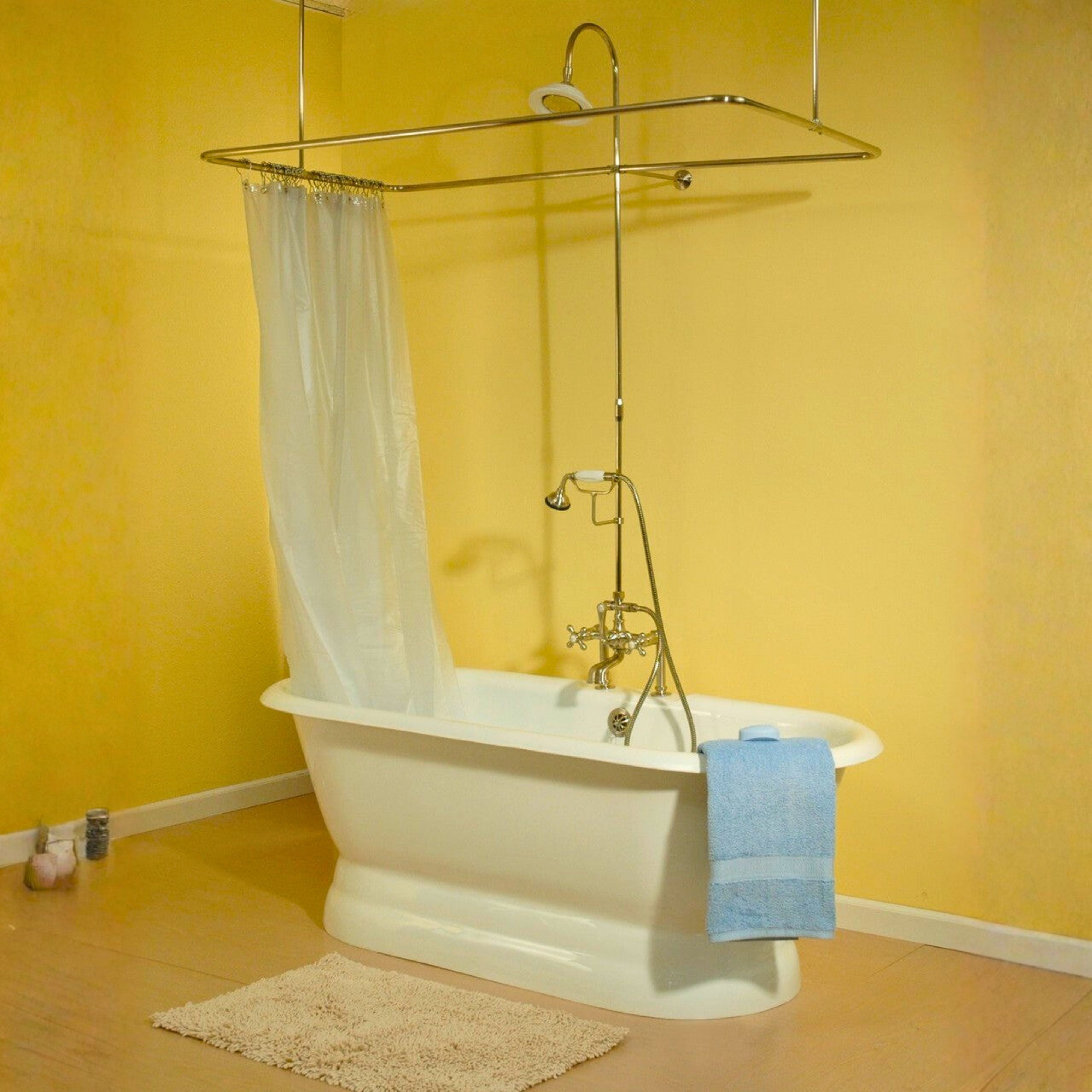 Lagoon 5.5' Cast Iron Double End Pedestal Tub P0766 | Strom Living - Bathtubs