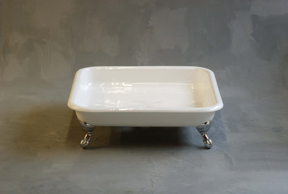 Strom Living Panorama  42" Cast Iron Square Shower Pan with tub legs