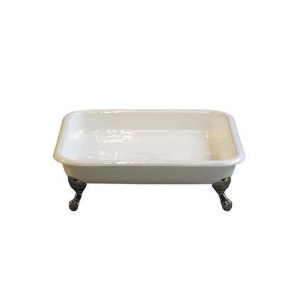 Strom Living Panorama  42" Cast Iron Square Shower Pan with tub legs