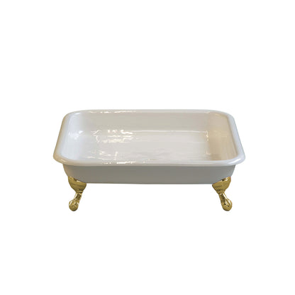 Strom Living Panorama  42" Cast Iron Square Shower Pan with tub legs