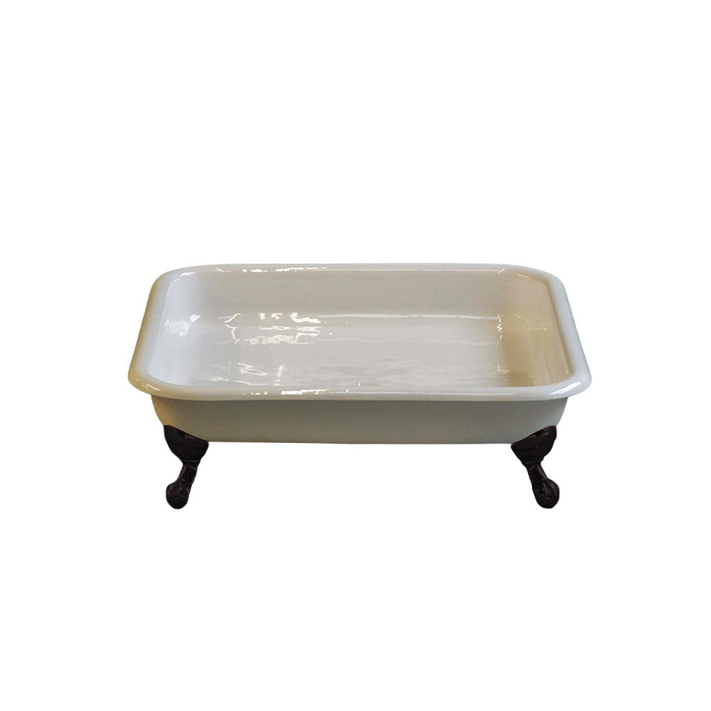 Strom Living Panorama 42" Cast Iron Square Shower Pan with Tub Legs - Shower Components