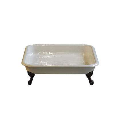 Strom Living Panorama  42" Cast Iron Square Shower Pan with tub legs