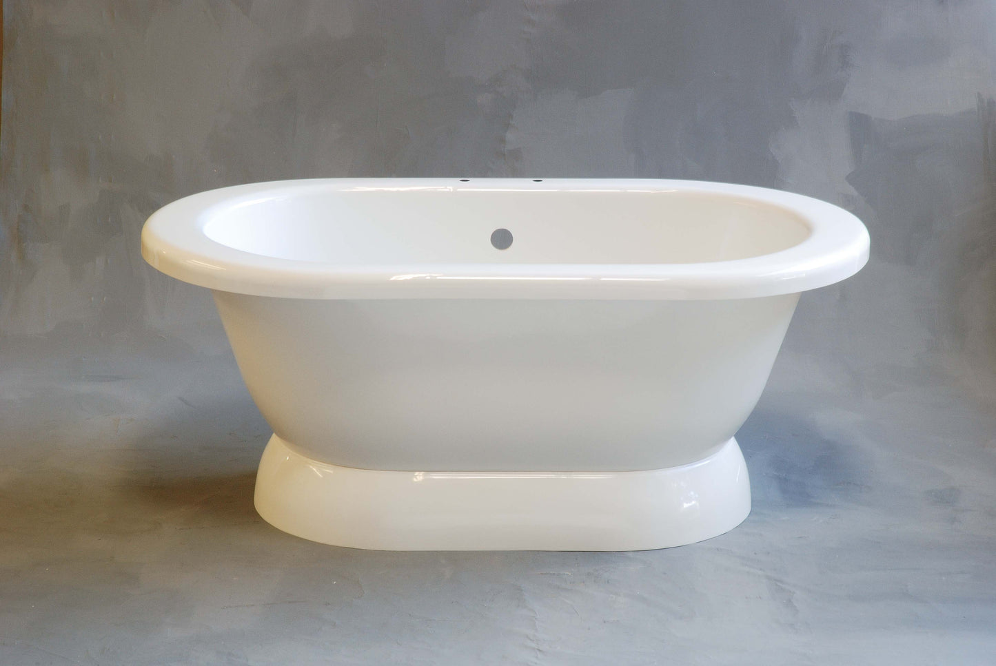Strom Living Sonoma 60" Double Ended Pedestal Acrylic Tub with 7" Faucet Holes