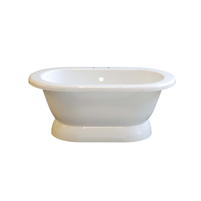 Sonoma 60" Double End Pedestal Acrylic Tub P0775 | Strom Living
