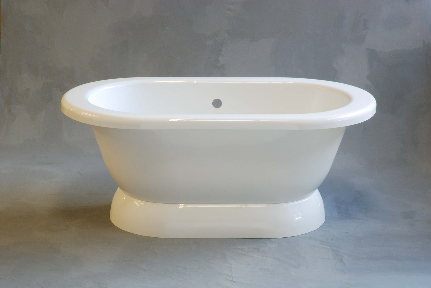 Strom Living Sonoma 60" Double Ended Pedestal Acrylic Tub without Faucet Holes