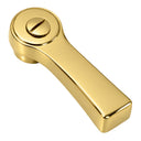 Strom Living P0782 Deco Lever Handle Pair in Supercoat Brass / Polished Brass