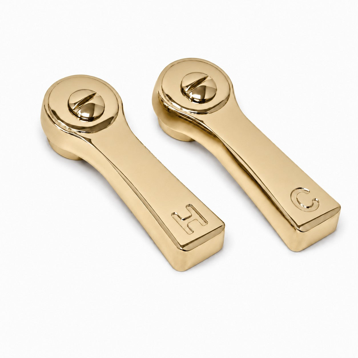 Strom Living P0782 Deco Lever Handle Pair Supercoat Bass Temperature Handle Pair - Faucet Parts