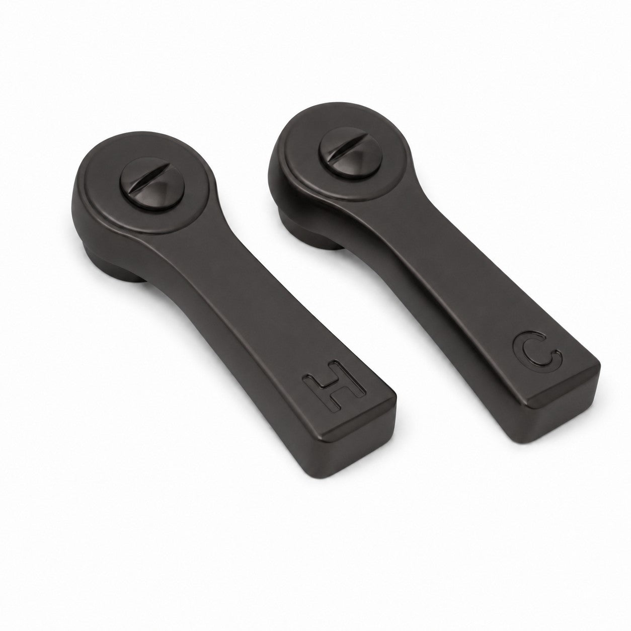Strom Living P0782 Deco Lever Handle Pair Oil Rubbed Bronze Temperature Handle Pair - Faucet Parts