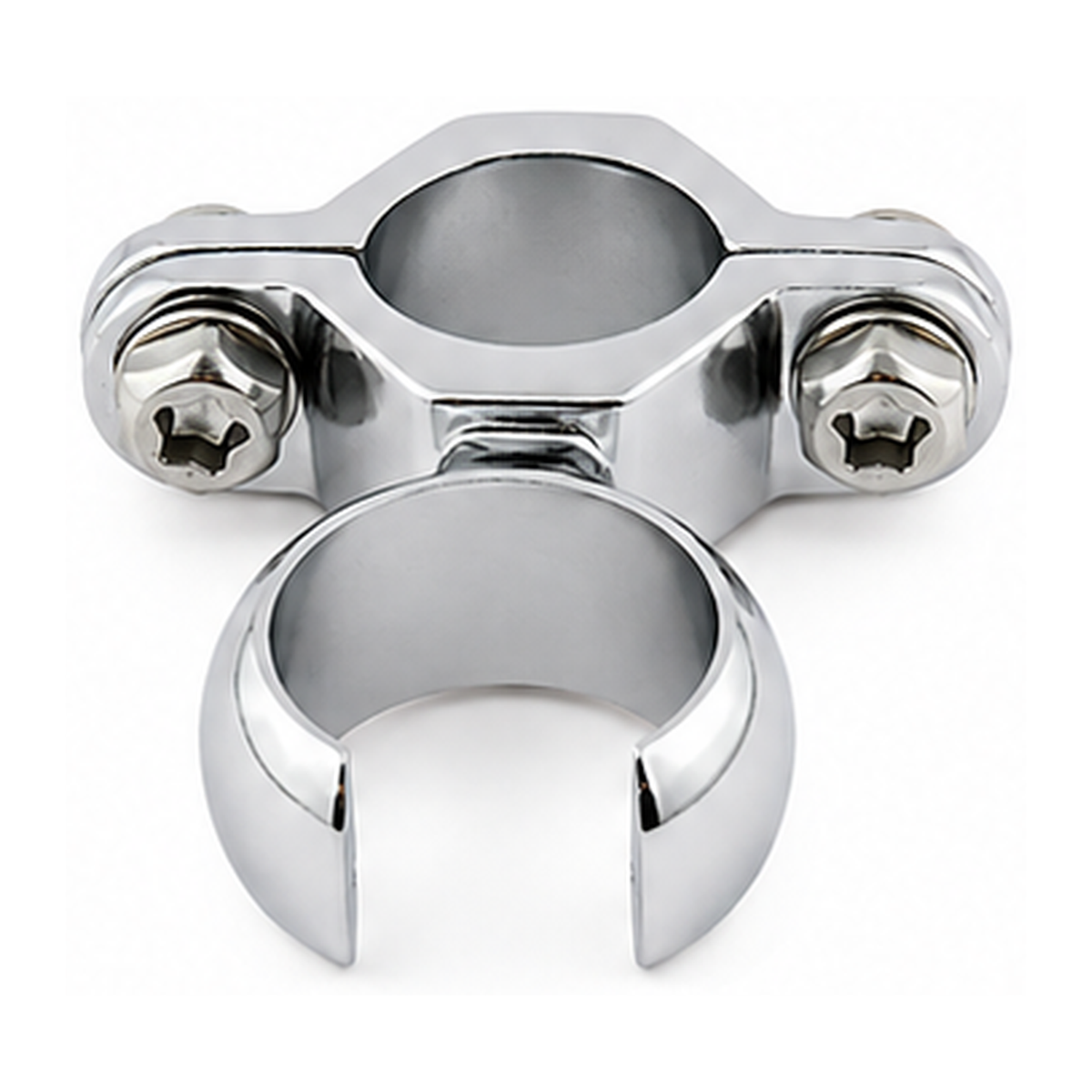 Strom Living Riser Bracket for Handheld Sprayer, Fits 3/4'' OD Polished Nickel - Plumbing Parts