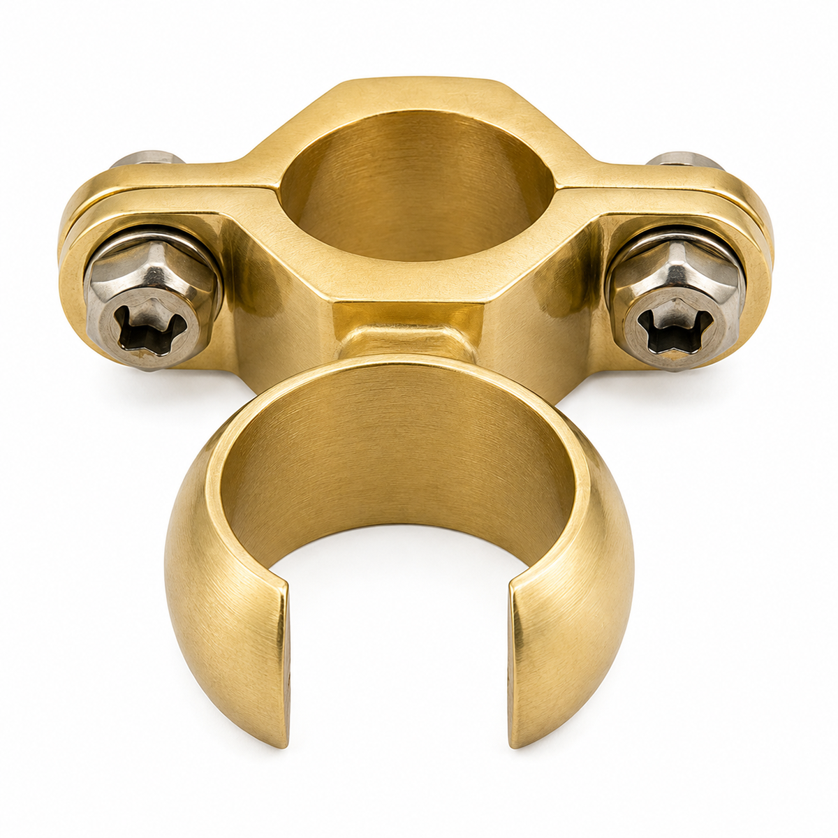 Strom Living Riser Bracket for Handheld Sprayer, Fits 3/4'' OD Raw Brass - Plumbing Parts