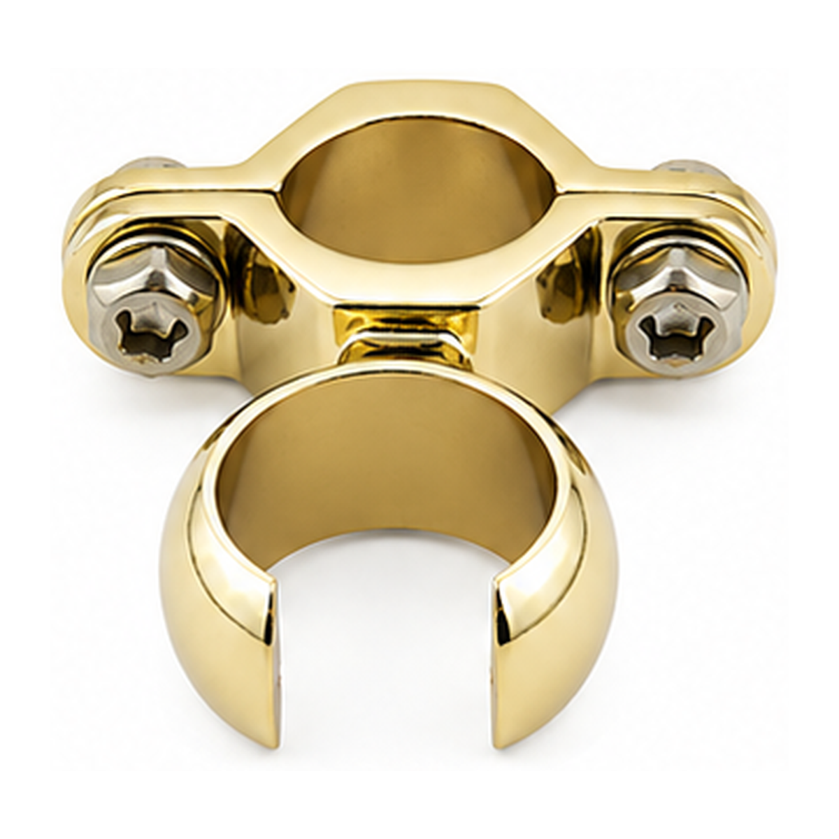 Strom Living Riser Bracket for Handheld Sprayer, Fits 3/4'' OD Supercoat Brass - Plumbing Parts