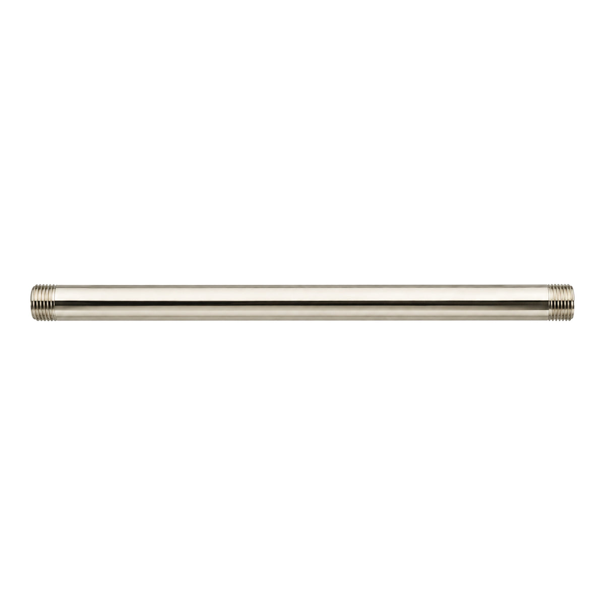 Iron Pipe Straight Nipple 12" x 1/2" P0720 in Polished Nickel