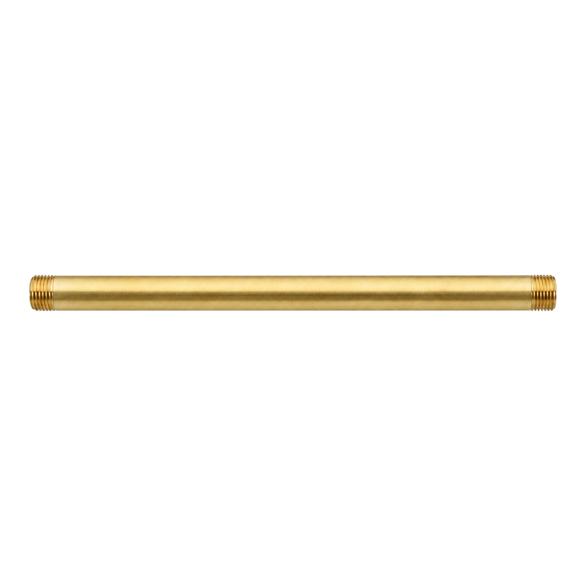 Iron Pipe Straight Nipple 12" x 1/2" P0720 in Satin Brass