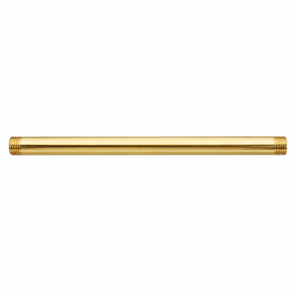 Iron Pipe Straight Nipple 16" x 1/2" P0789 | Strom Living Polished Brass - Plumbing Parts