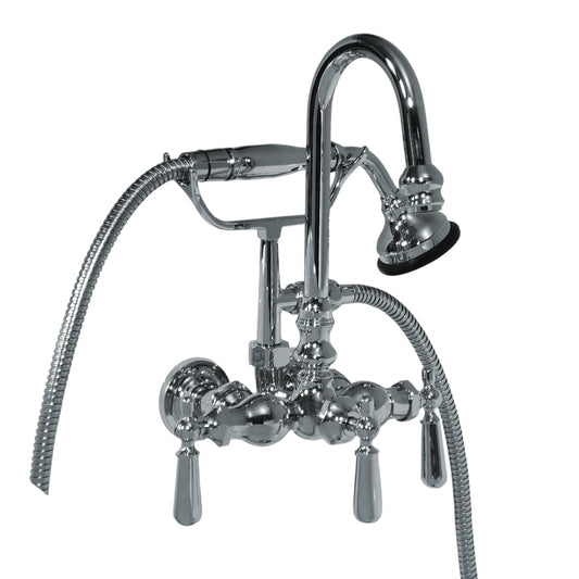 Strom Living Tub Faucet with Diverter and Handheld Shower and Gooseneck Spout
