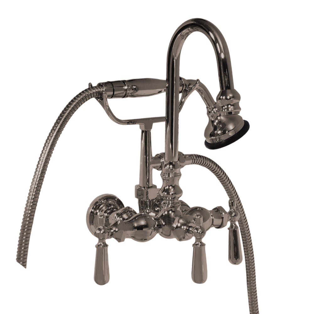 Strom Living Tub Faucet with Diverter and Handheld Shower and Gooseneck Spout